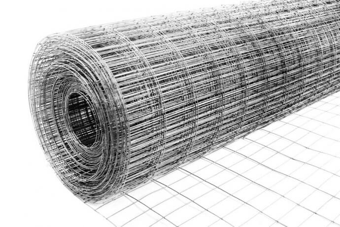 Сварная оцинкованная сетка для габионов 50x100 мм